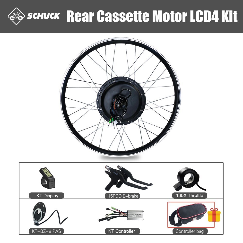 48V 250W 350W 500W 1000W 1500W Rear Cassette Ebike Motor Wheel Conversion Kit