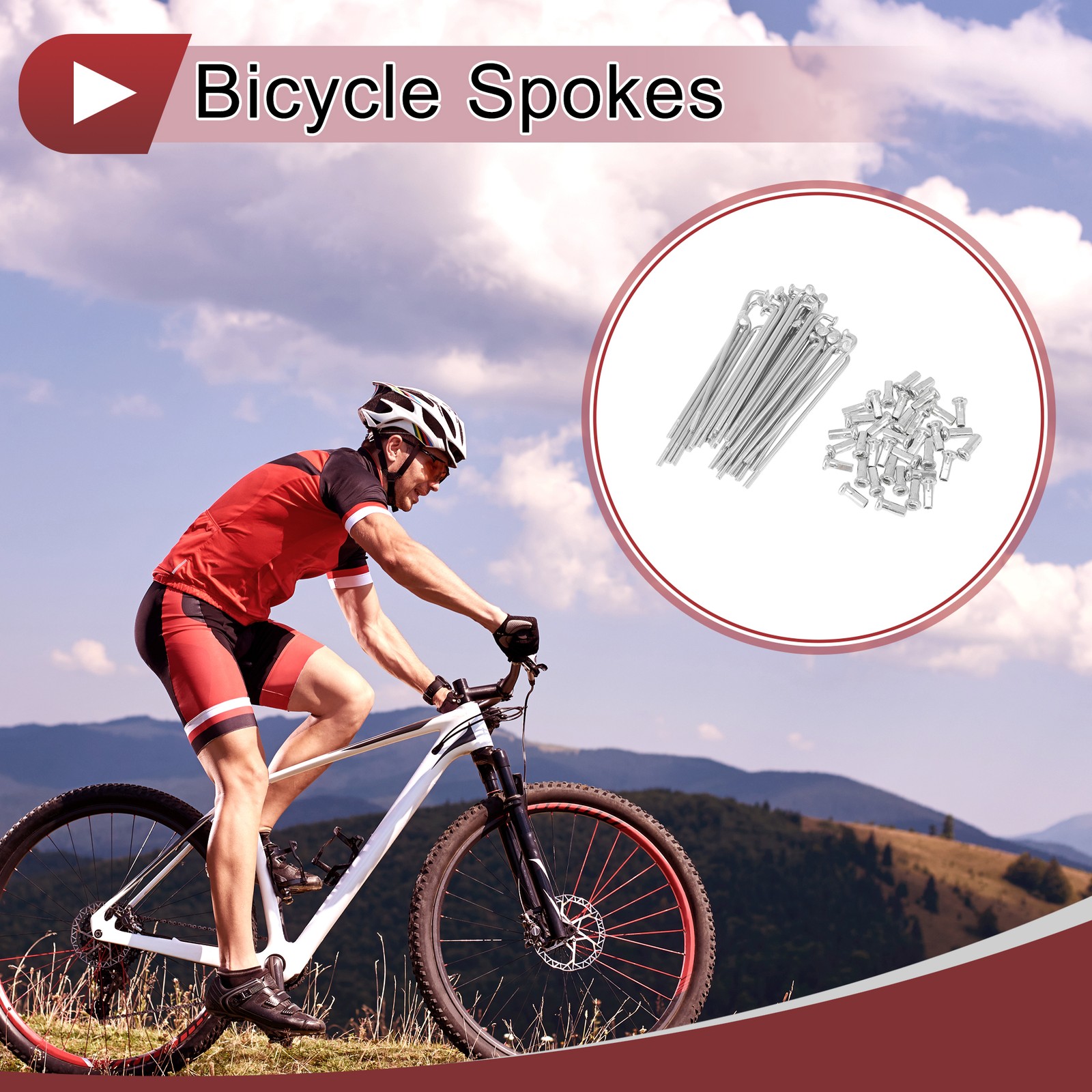 36 sets bike spokes 78mm 12G for wheel, for silver galvanized steel