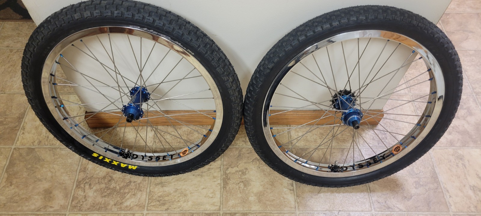 Chrome Odyssey 7KA 20” Rims W/ TNT Rapid Fire Hubs HOLY ROLLER tires Mid School