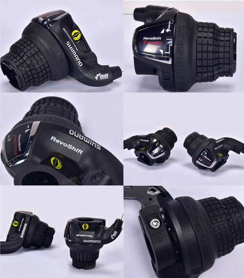 Shimano RevoShift SL-RS35 3/6/7/ 8/21 Speed Twist Grip Shifter Set for MTB