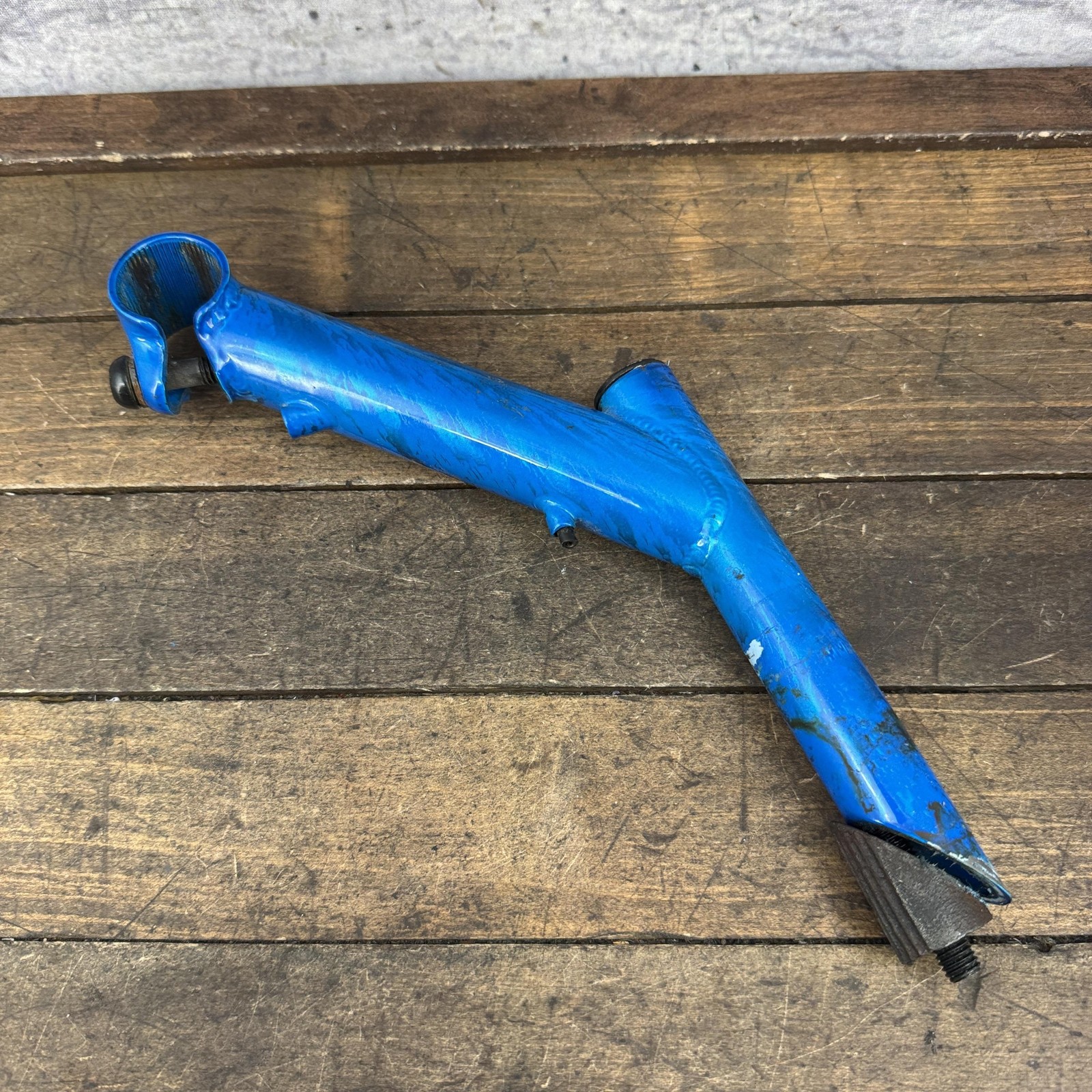 Vintage GT Outpost Blue Quill Stem All Terra 1in 22.2 Splatter Paint Riser MTB