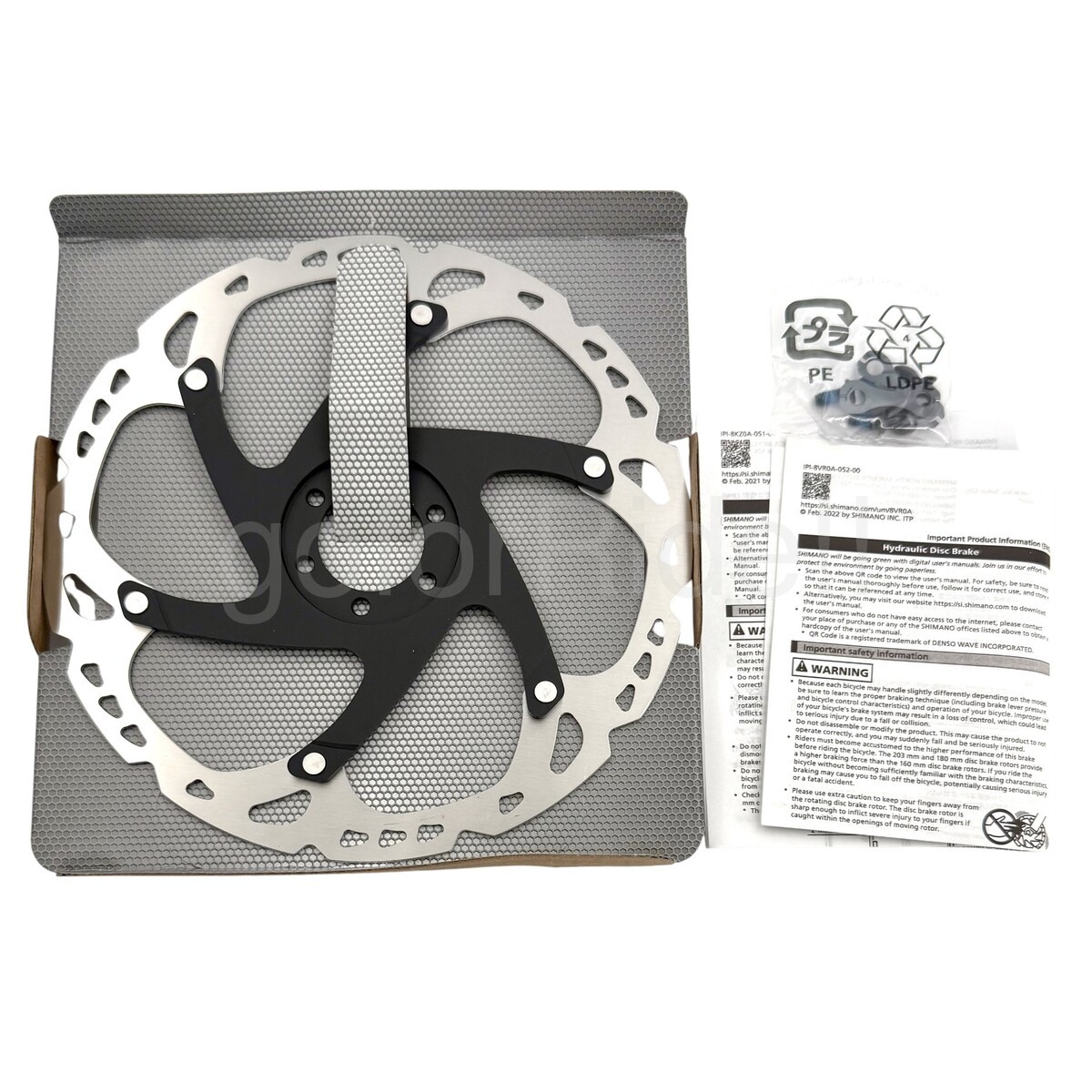 Shimano DEORE XT MTB Bike Disc Brake Rotor SM-RT86 203mm,ICE-TECH