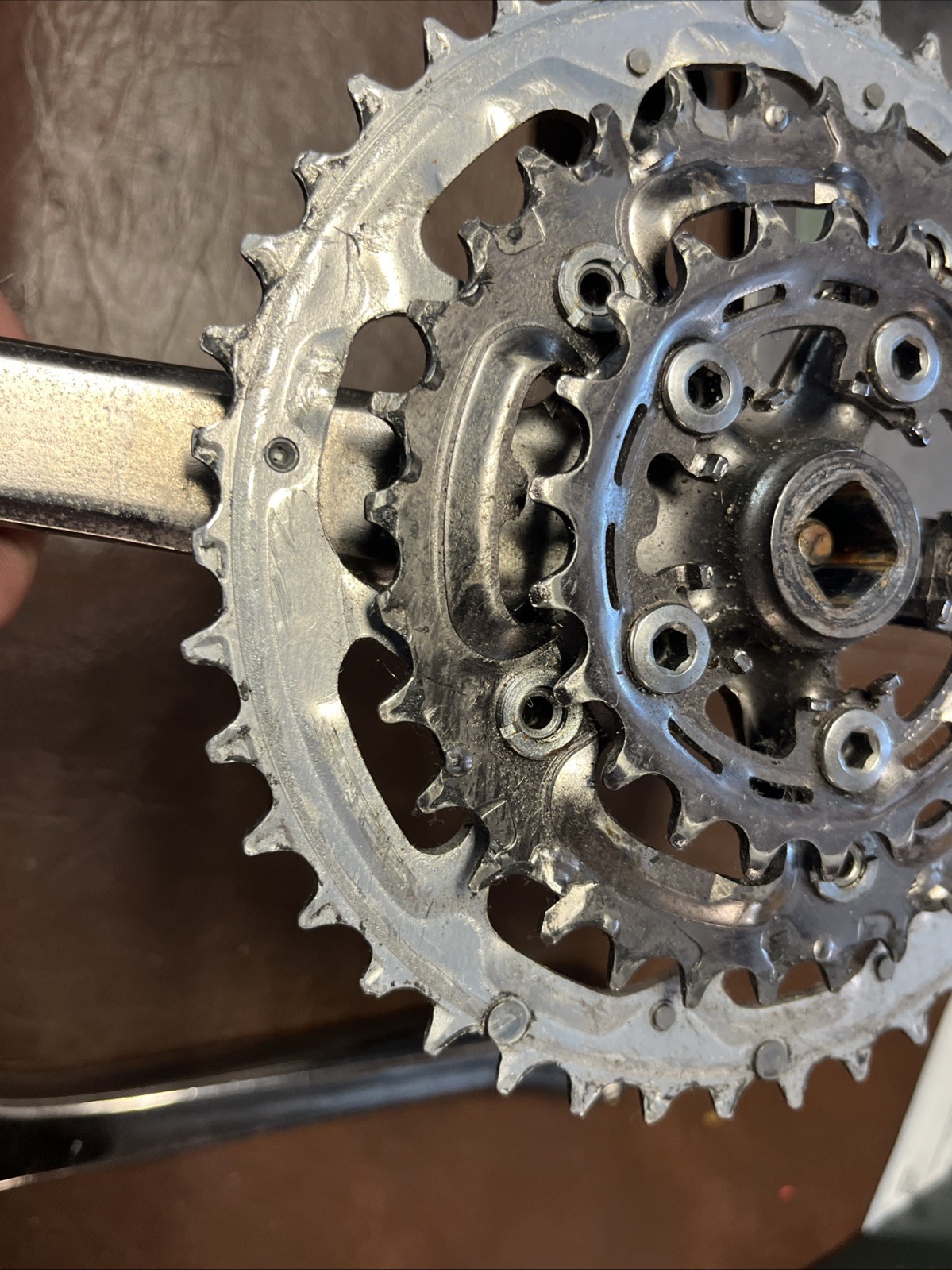Vintage Shimano STX RC FC-MC33 Crankset 175mm 3x Triple Square Taper MTB