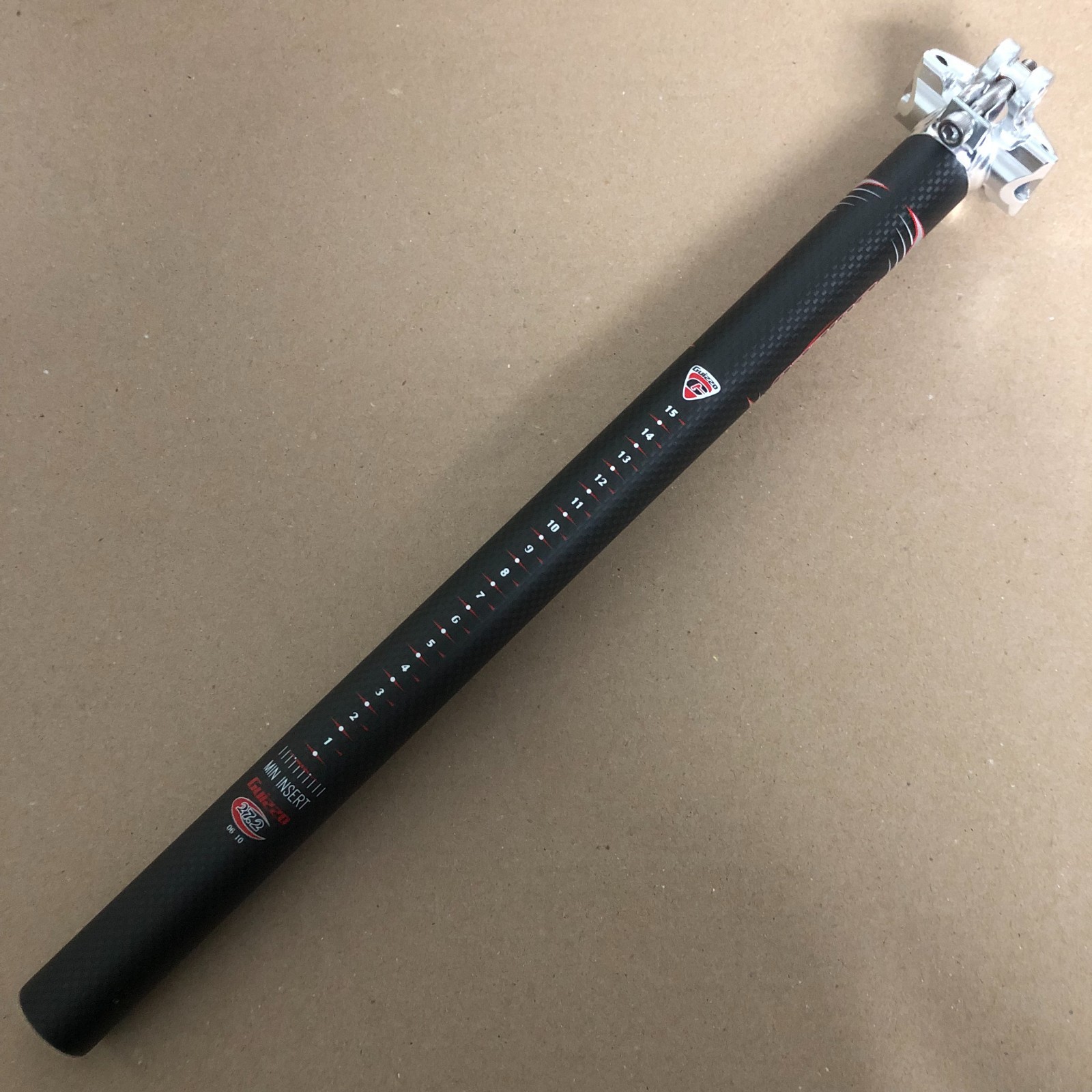 New KALLOY Guizzo Bicycle Carbon Fiber Seat Post 27.2mm Length 400mm Black