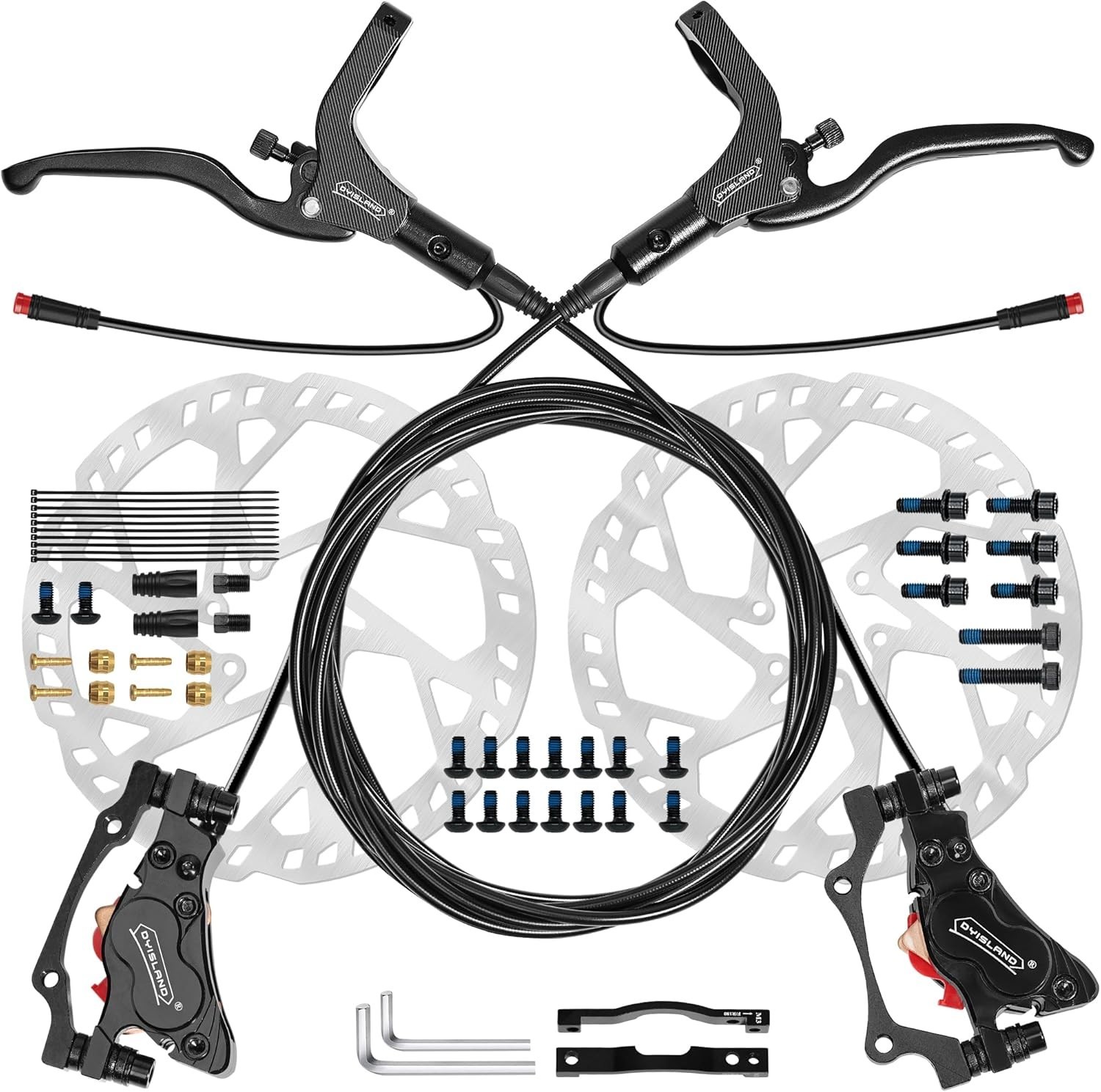 E-Bike Brake Kit | Hydraulic Disc Brakes | 2/3-Pin Pre-Bled