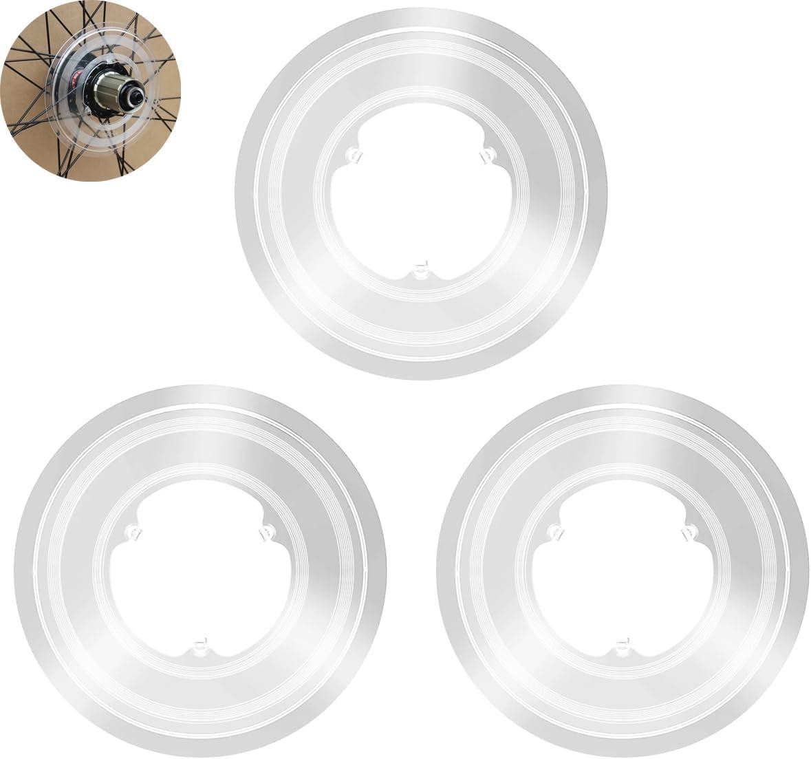 3 Pack Bike Spoke Protector Flywheel Spokes Guard Plastic Cover for Bicycle Rear
