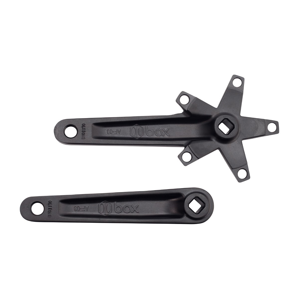 BOX FIVE JIS SQUARE TAPER 5 Bolt 110 BCD CRANK SET / ARMS 165mm BLACK