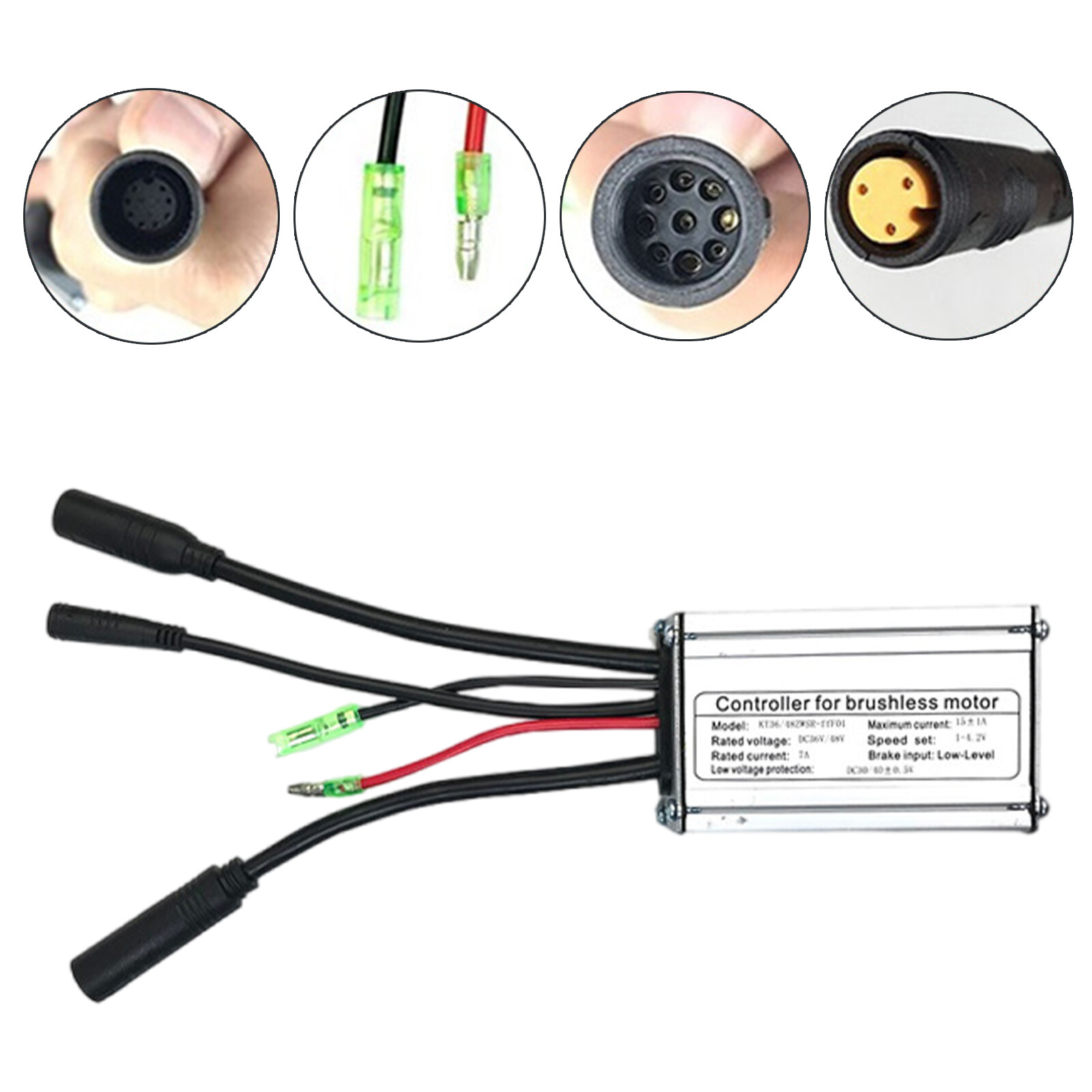 15A Waterproof Controller 36V/48V 250W/350W Brushless Hub Motor For E-bike