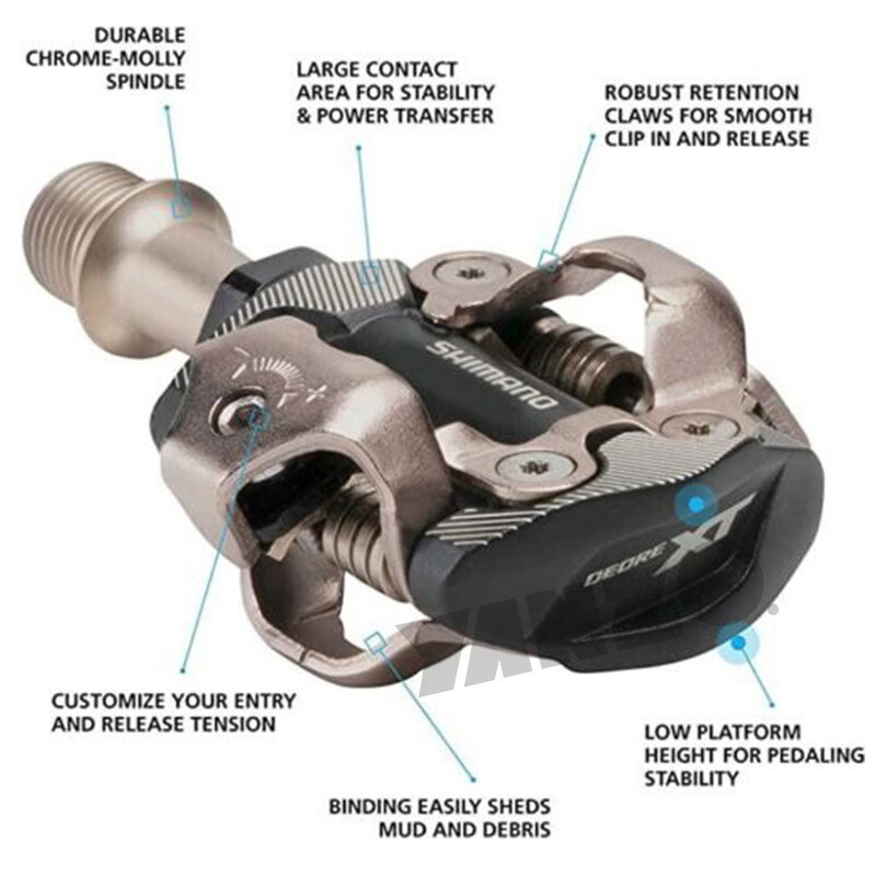 Shimano Deore XT PD-M8100/M8020 SPD MTB XC Bike Clipless Pedals & Cleats W/SH51