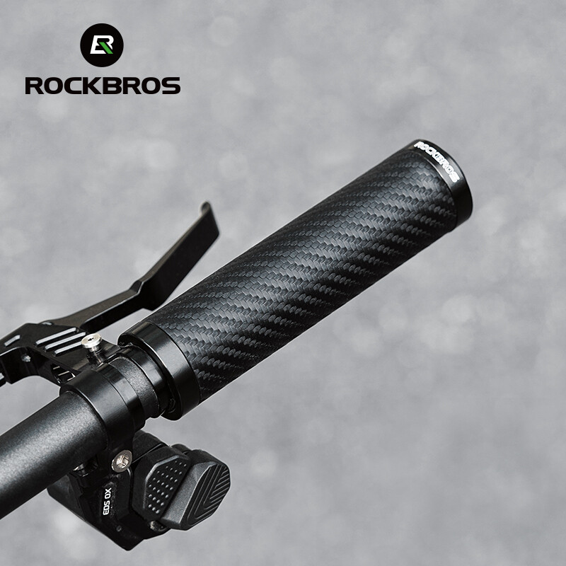 ROCKBROS Bike Handlebar Grips Leather Standard Ergonomic Waterproof Hand Grips