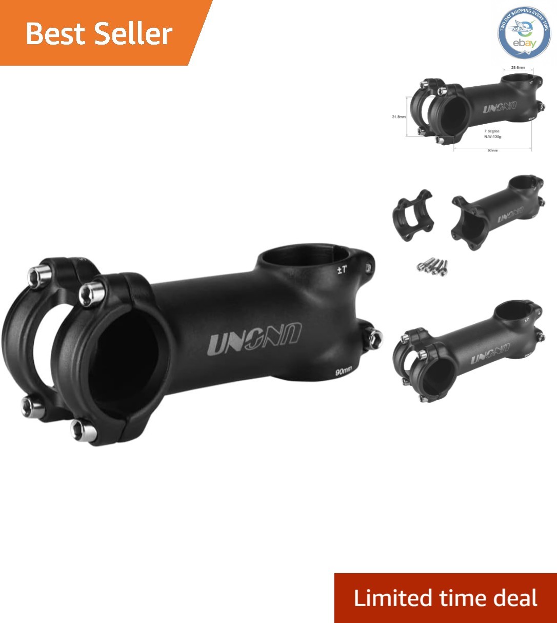 Durable 31.8 X 90mm Bike Handlebar Stem – Perfect for MTB, BMX, and Road Bikes