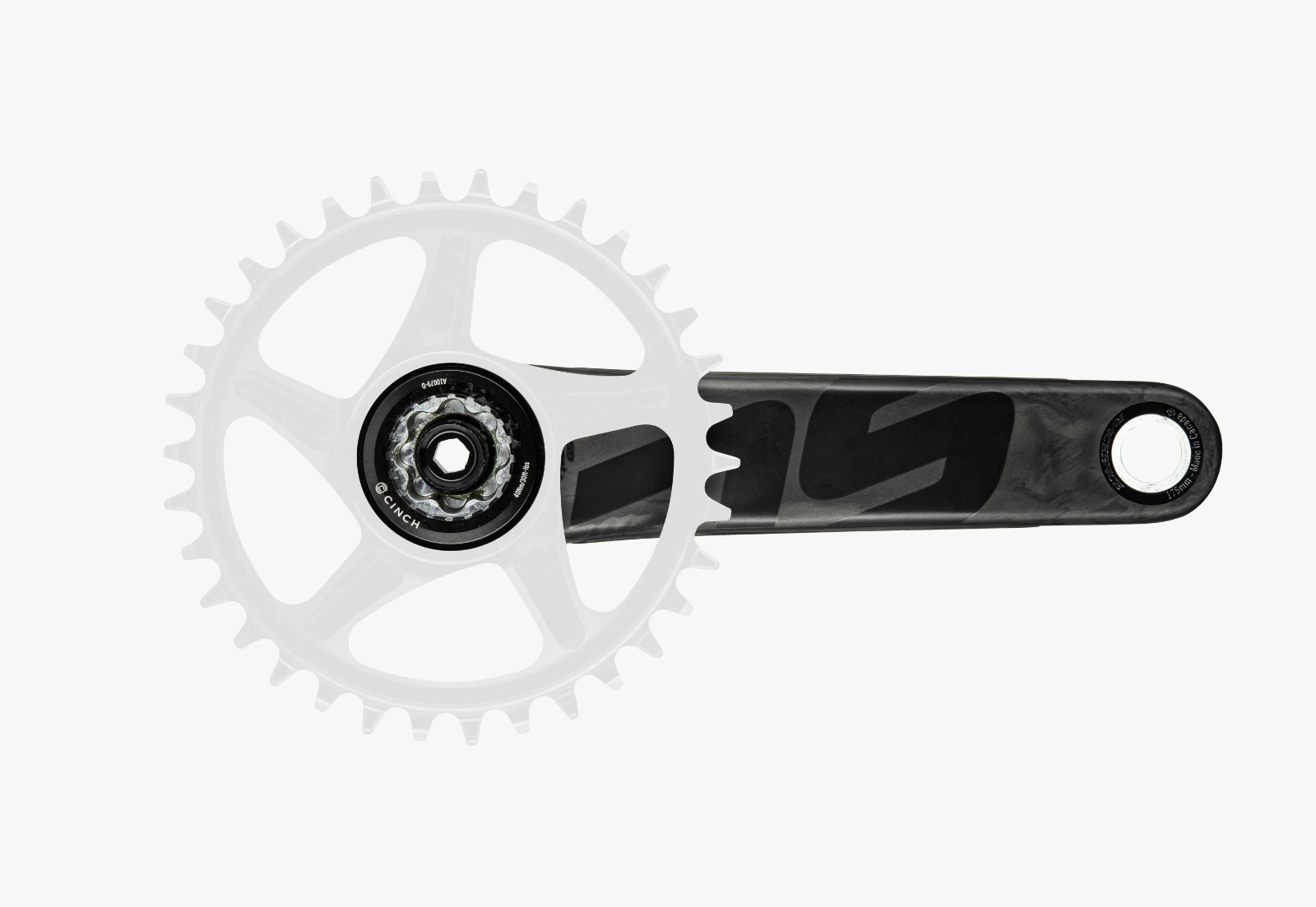 Race Face Next SL Carbon Crankset, 175mm Arms 30mm Spindle 136mm Axle MTB