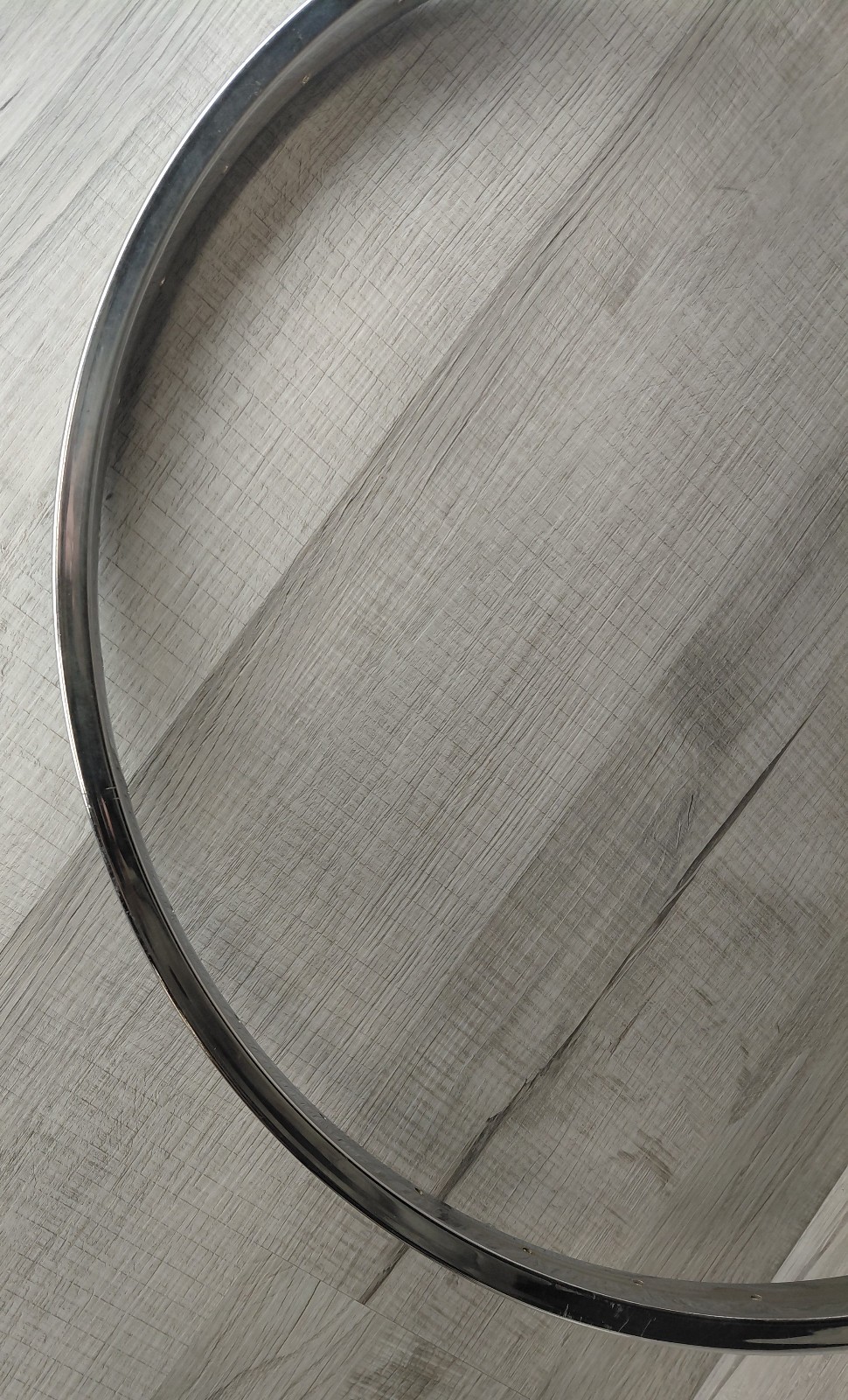 Vintage 26 X 1 3/4″ S-7 Chrome “Schwinn Tubular Rim” Stamped S-7 36 H Hoop Rim