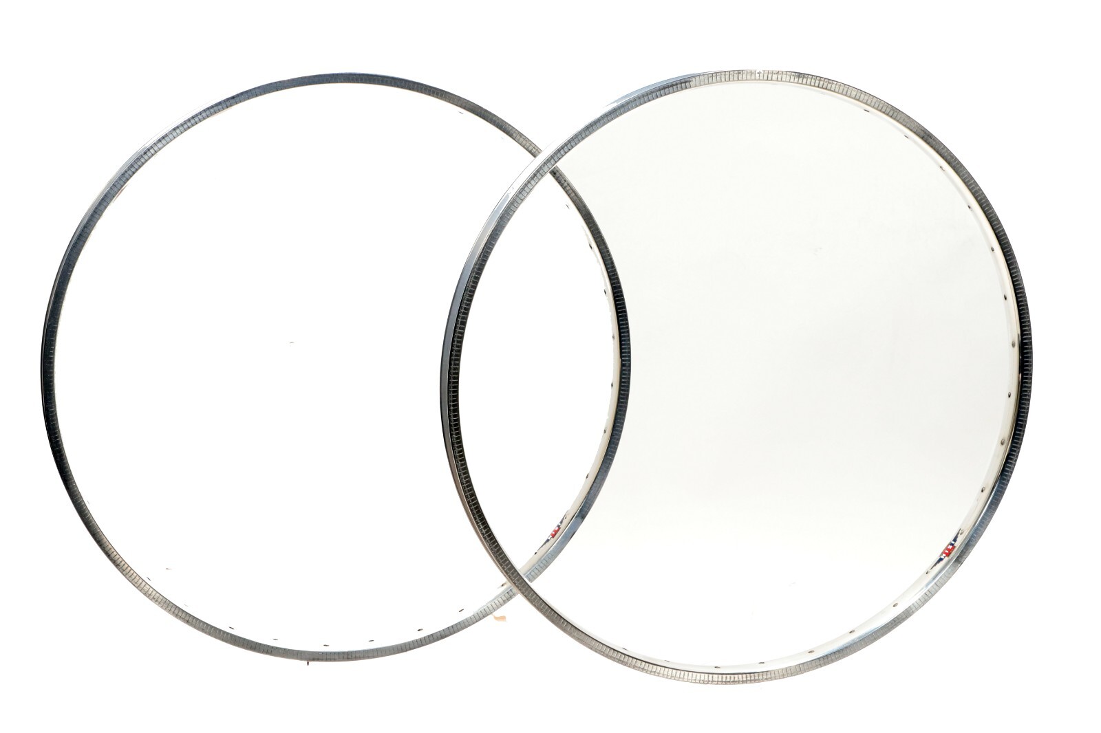 Nisi Polished Chrome 20″ Alloy Rims Pair 36H BMX Recumbent 451mm BSD NEW NOS