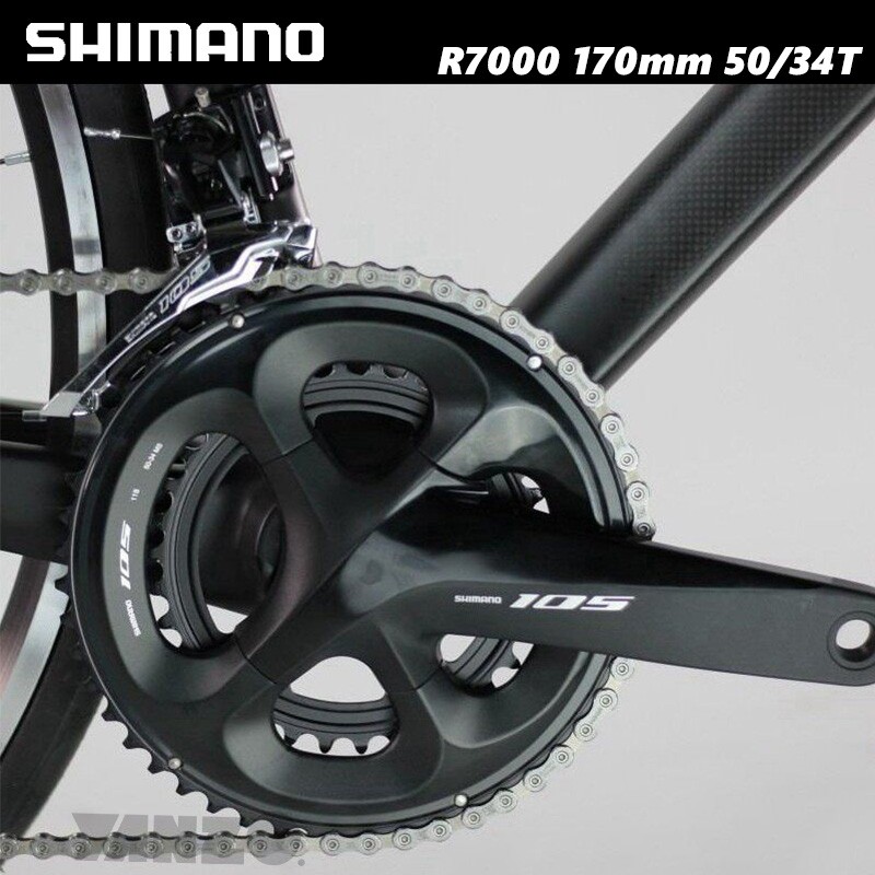 Shimano FC-R7000 105 2*11 Speed Crankset 50-34T 170mm Length Road Bike Bulk