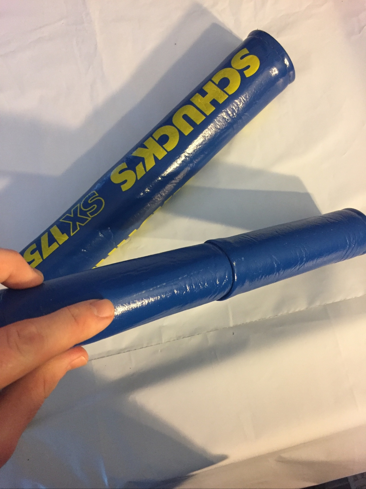 NOS Schuck’s SX175 Bmx Pad Set Blue / Yellow Original