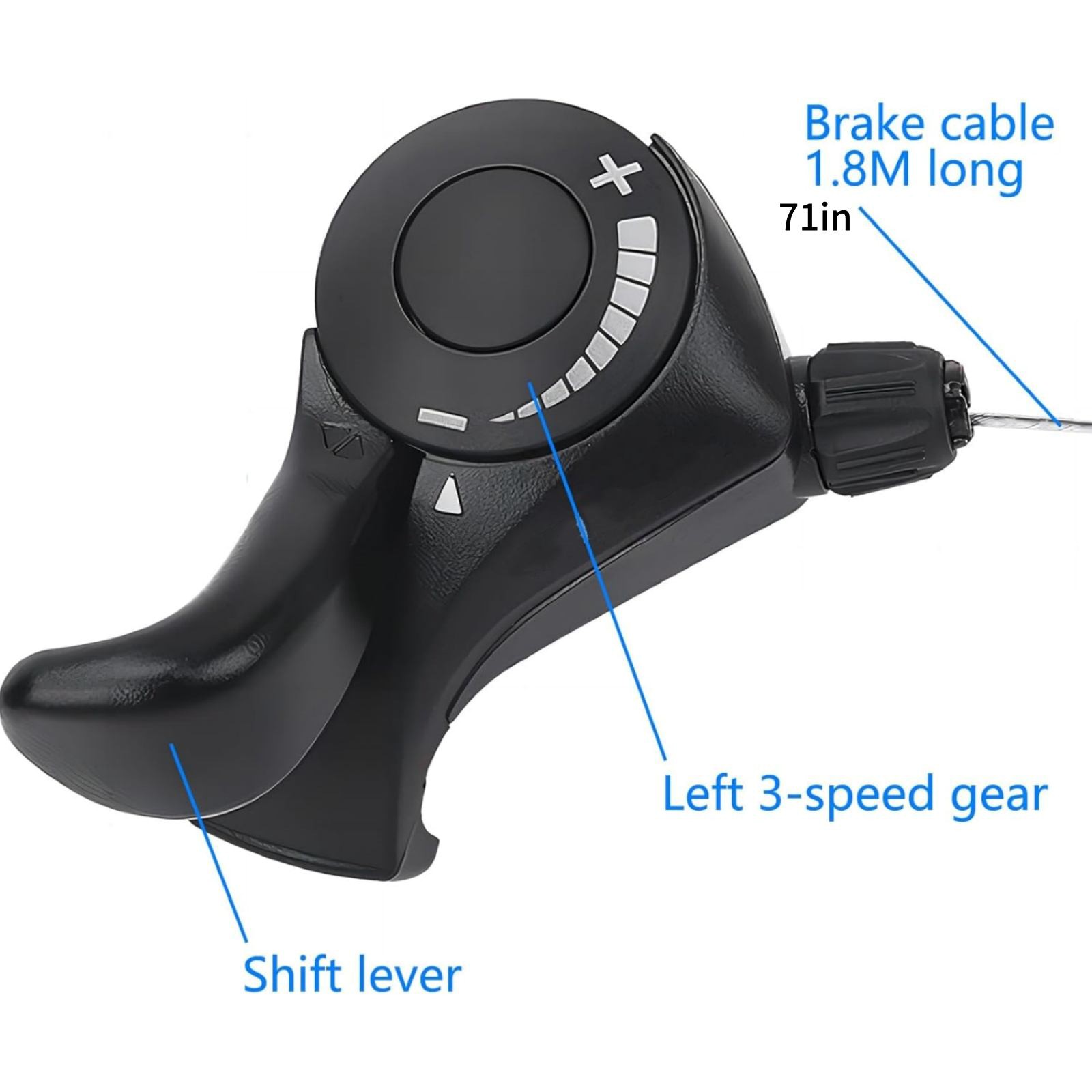 3×7 21-Speed Shifters w/Durable Construction Aluminum Steel & Premium Plastic
