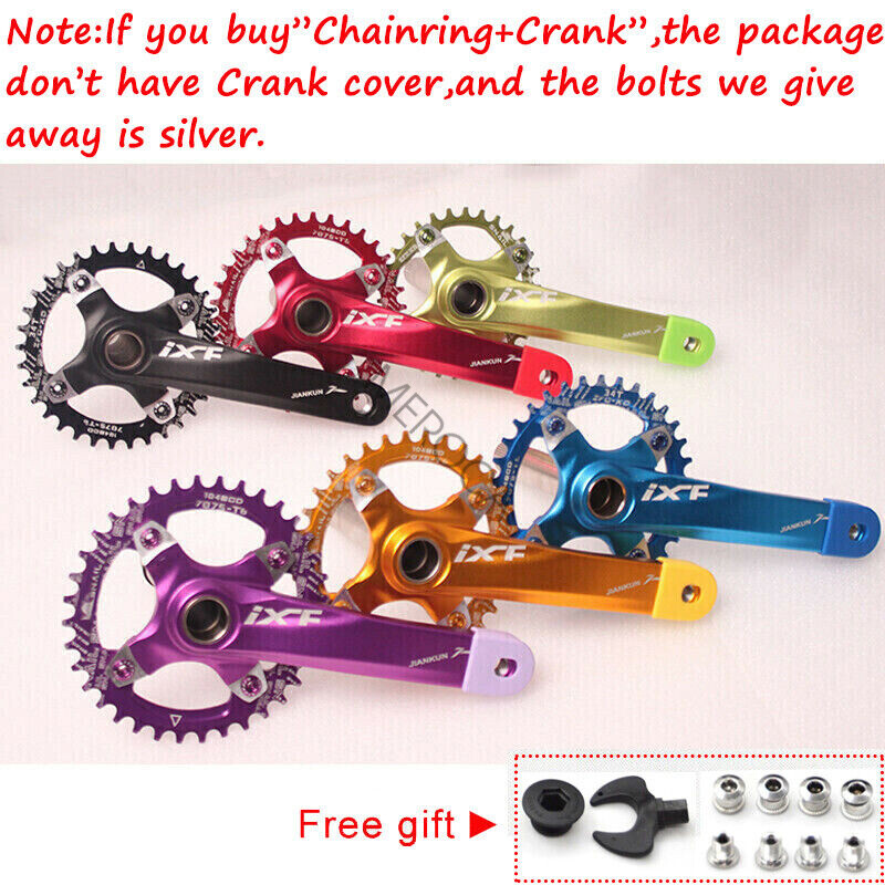 30-42T 104bcd MTB Bike Crankset 170mm Crank Arm Bottom Bracket Chainrings