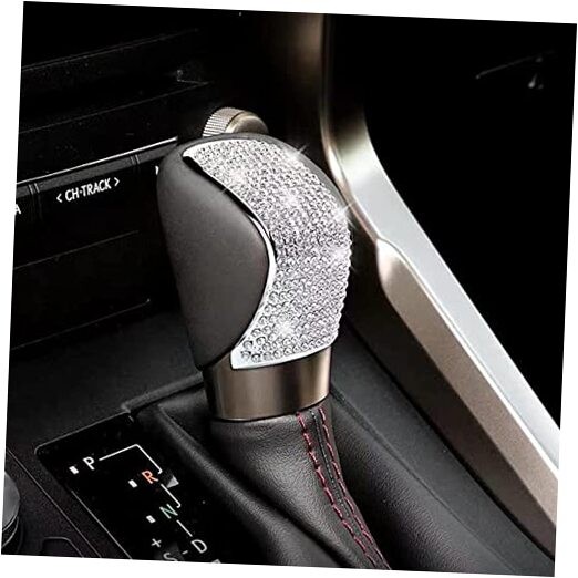 Bling Shifter Gear Lever Accessories Fit for Lexus 16-18 ES350 15-22 White
