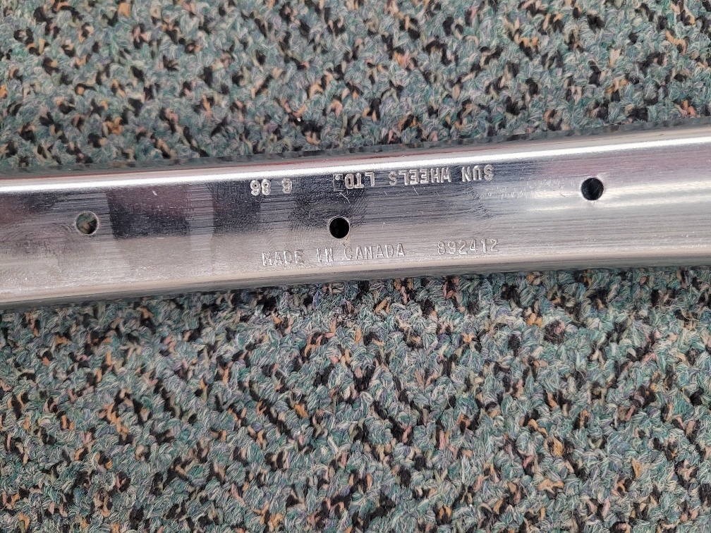 NOS Vintage Rim Sun Metal Steel 24×1.75 Made in Canada