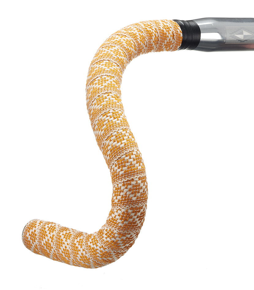 Woven Diamond Road Touring Bicycle Bike BTP Handlebar Tape Orange/White