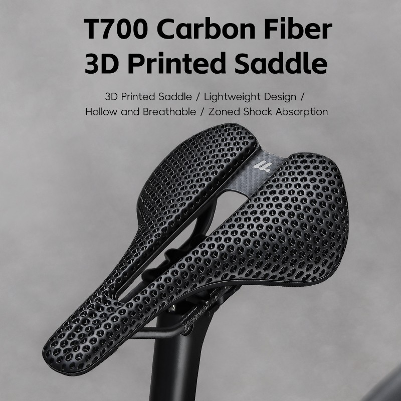 WEST BIKING 3D Printed Nylon Bicycle Saddle Hollow Racing Bike Seat Cushion
