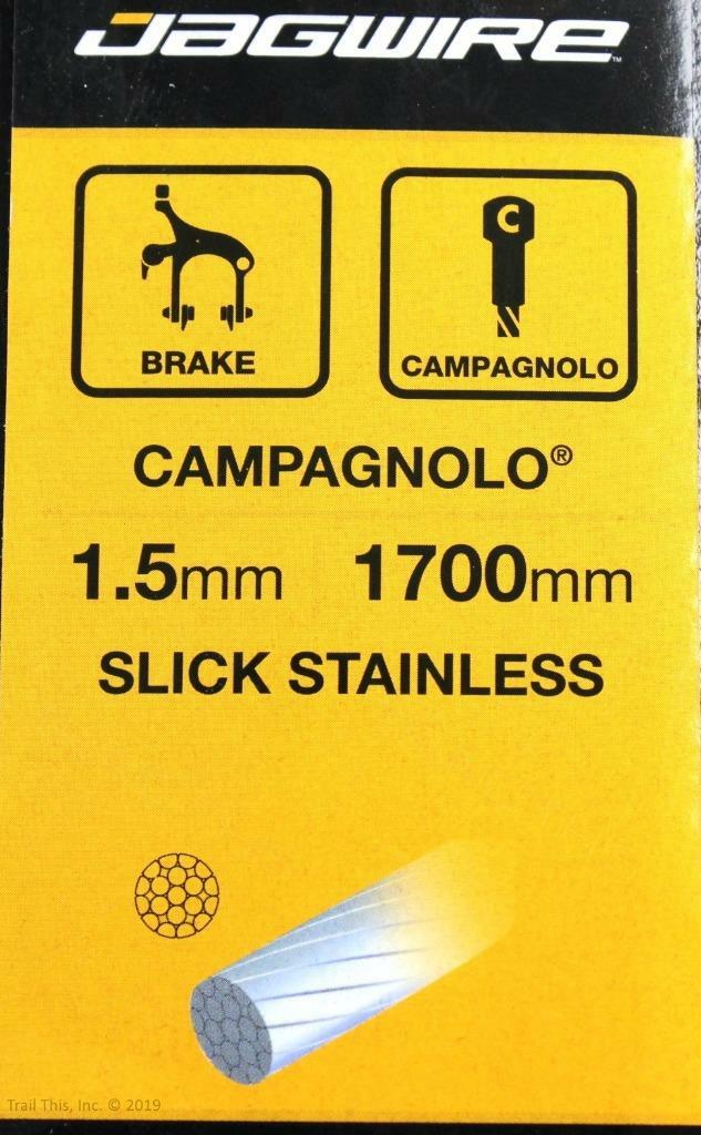 10 x Jagwire Slick Stainless Steel Brake & Shift Cables Set for Campagnolo Campy