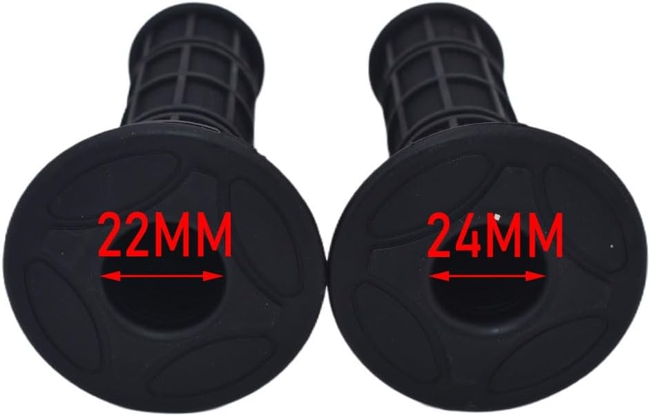 7/8″ 22mm-24mm Hand Grips, Design with Textured Surface Grips Rep Color: black