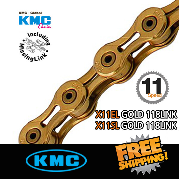 KMC X11SL / X11EL GOLD 118Link Chain with Missing LINK – Retailer AM Package