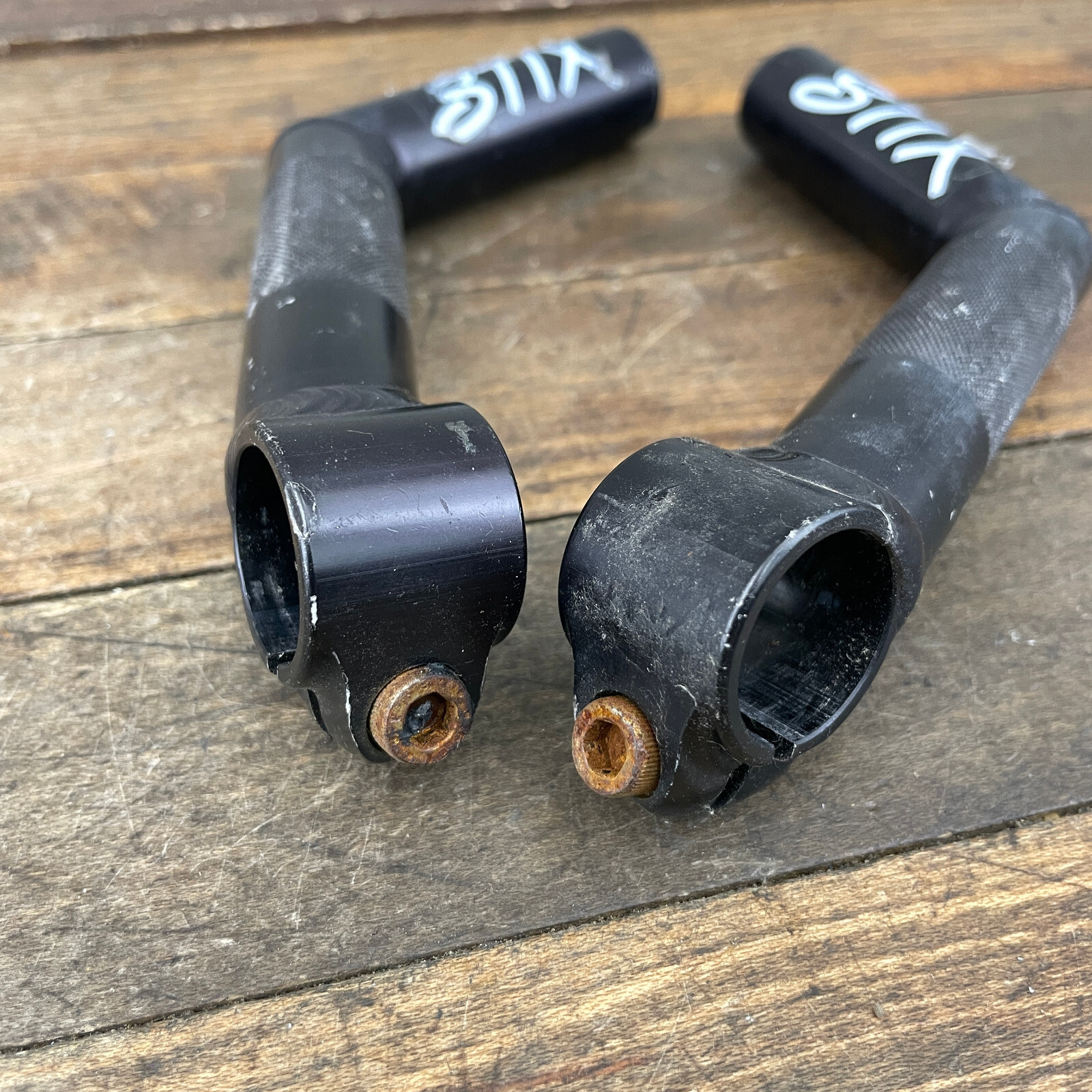 Vintage Control Tech Control Stix Bar Ends MTB Black Anodized 90s Extension A3