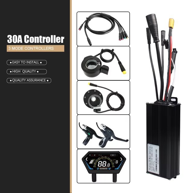 E-bike Electric Bicycle Controller 12V/24V/36V/48V/60V/72V 17A/26A/30A 250-1000W