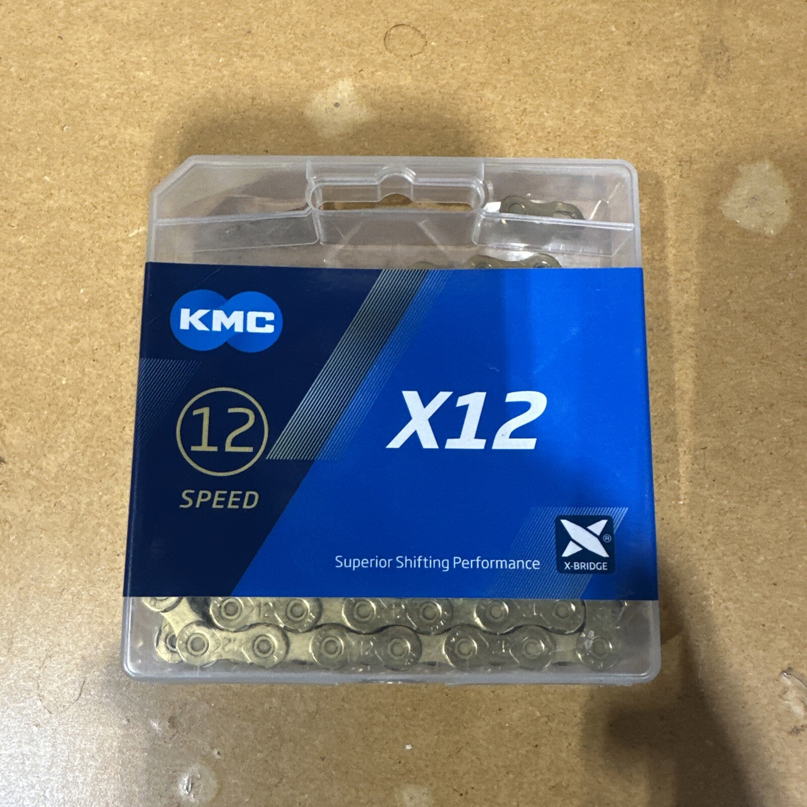 KMC X12 Ti-N Gold 12-Speed Chain w/ Master Link