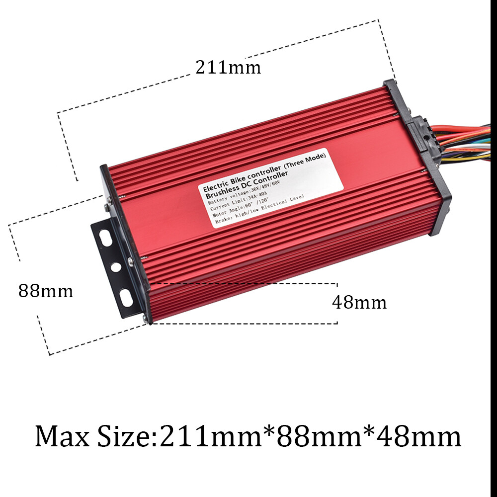BLDC E-bike Controller 60v 48v 2000w 36v 1000w Electric Scooter Kit LCD Display