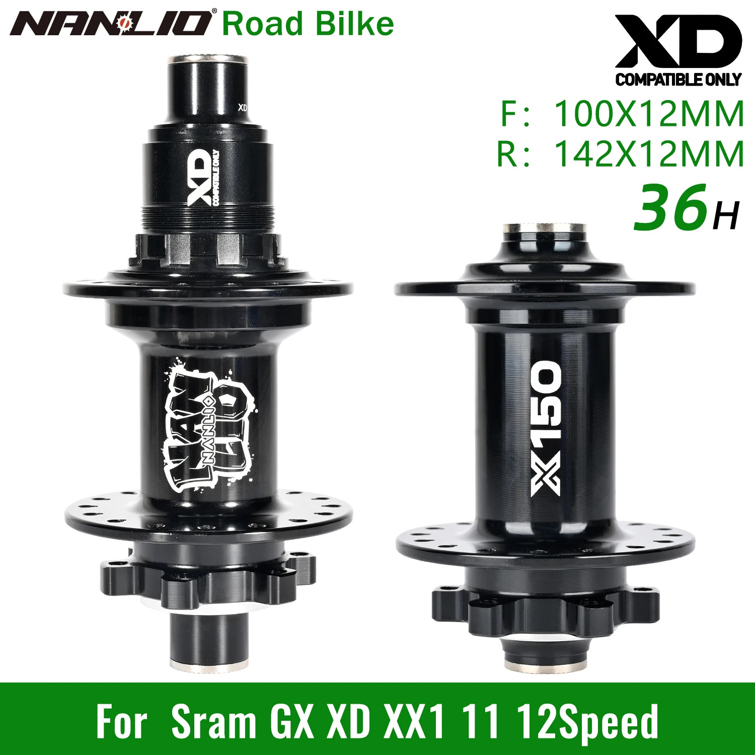 Gravel Riding Front Rear Hubs 28 32 36 Holes HG NX SX MS 11 12 Speed 6 Pawls