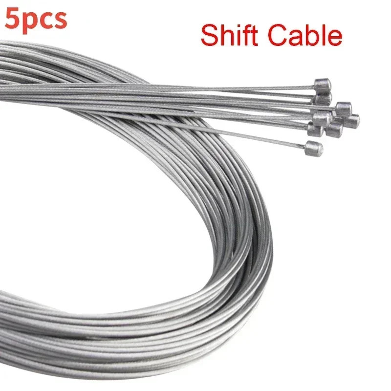 2M Bike Brake Shift Cable Stainless Steel Inner Wire Set 5-50pcs