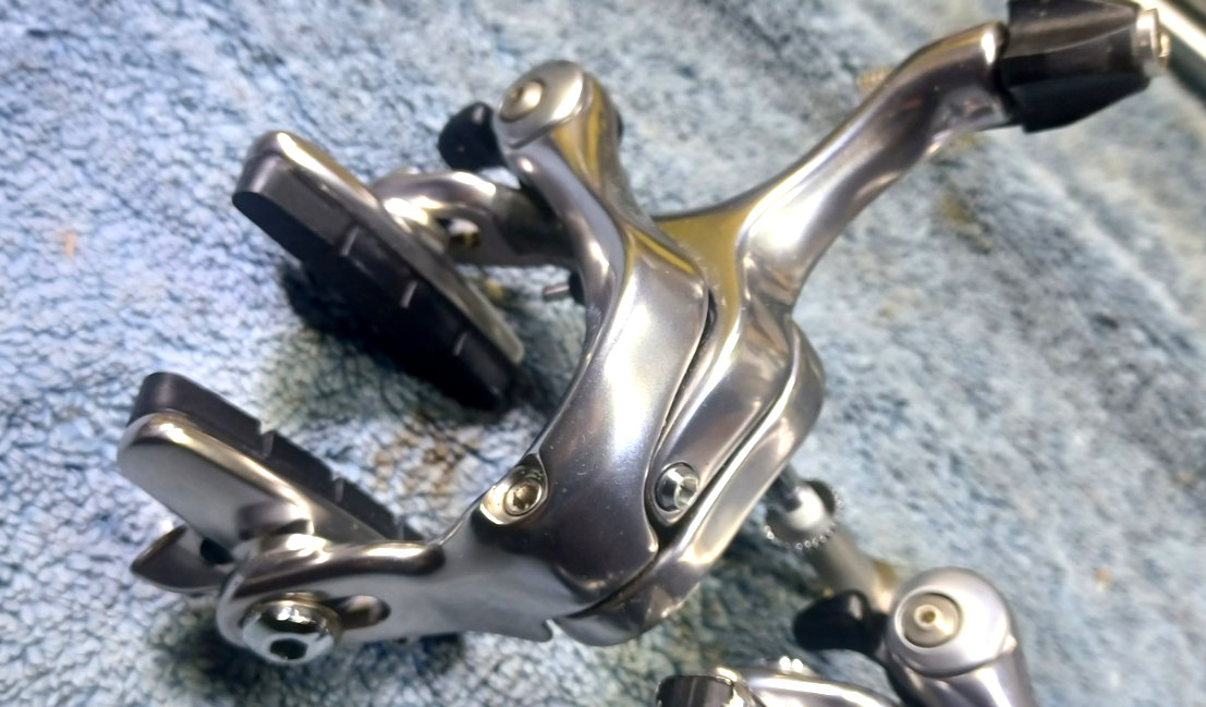 VGC, used, Shimano Dura-Ace BR-7800 Rim Brake Calipers Set, Very Good Condition