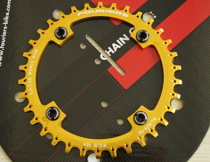 FOURIERS BCD104 Chainring N/W Teeth Mountain Bike MTB Bicycle Chainwheel DX003