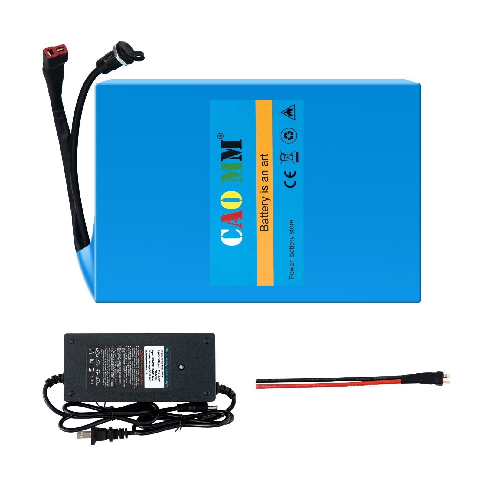 36V 14Ah eBike Lithium Battery For Electric Bicycle 100W-1000W Motor w/ 30A BMS