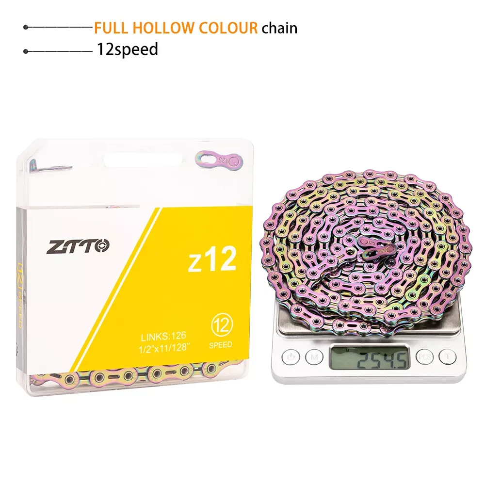 12 Speed Bicycle Chain Colorful Road Bike Ultralight Rainbow Chains SLR/EL ZTTO