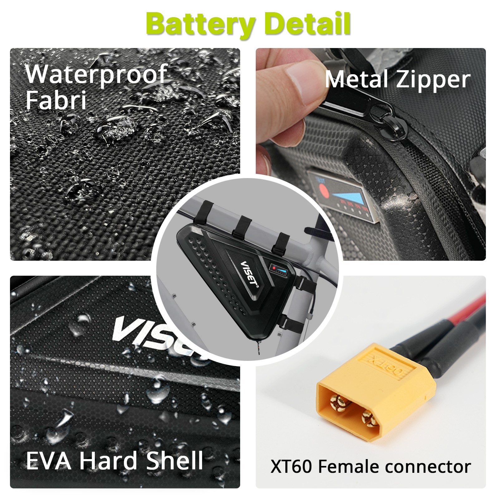 52V 48V 36V 20Ah 15Ah 10Ah Ebike Battery Lithium Bicycle Battery for 100-1500W