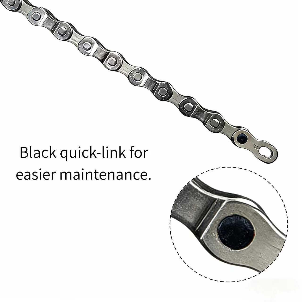 HeavyDuty Bicycle Chain 6/7/8 Speed 126 Links for Ebike Cycling