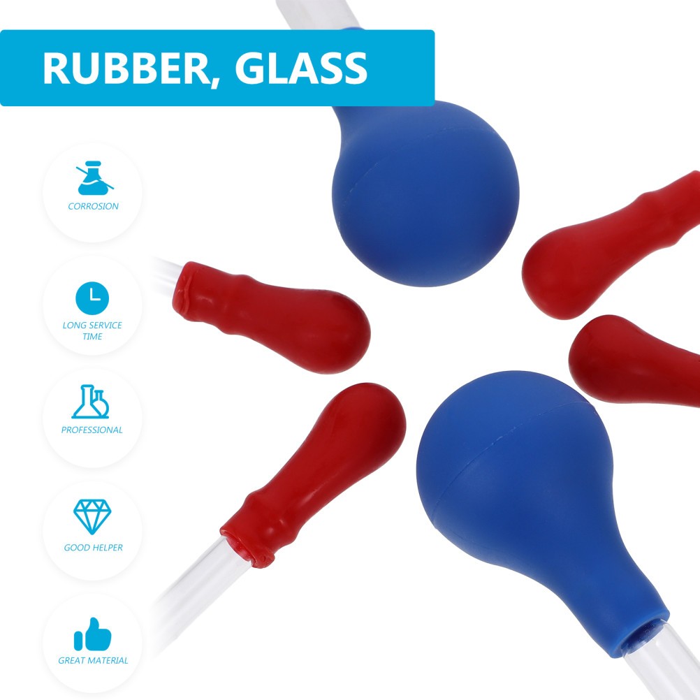 11Pcs Durable Liquid Pipette Droppers Glass Dropper for Home Use Assorted Colors