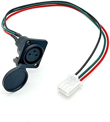 3 Wire 3-Pin XLR Charging Port Cable for E-Bike, E-Scooter, Mobility, Wheelchair