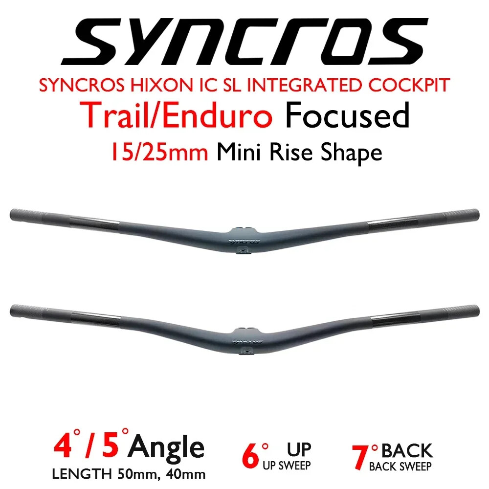 -25°/15° Full Carbon FRASER IC SL WC MTB 780mm Integrated Handlebar with Stem