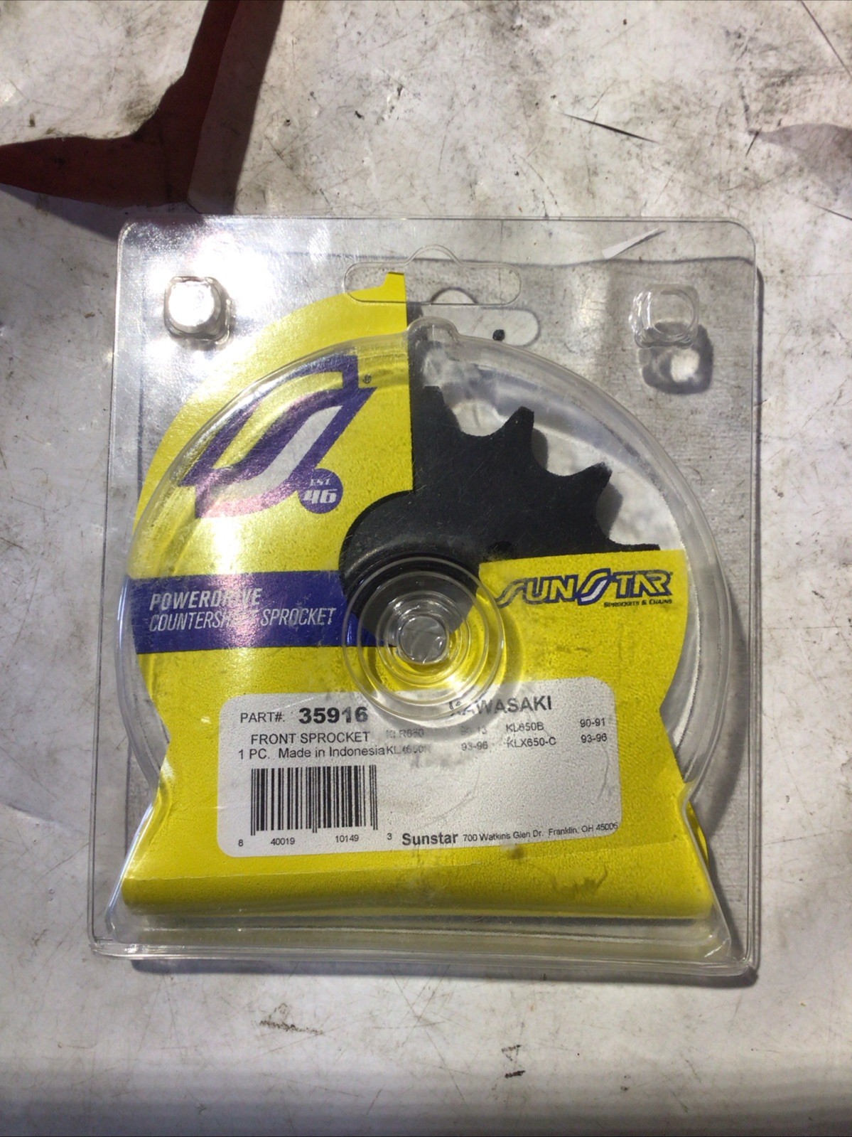 NOS Sunstar 35916 16-Teeth 520 Chain Size Front Countershaft Sprocket