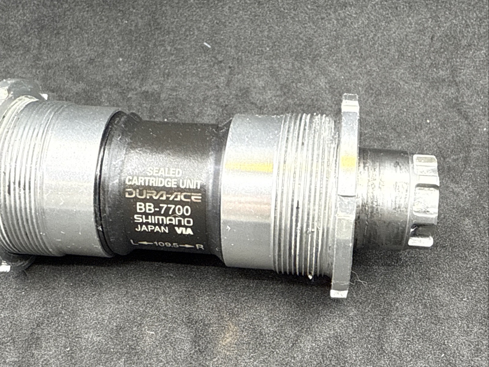 Shimano Dura-Ace BB-7700 109.5mm Spindle Double English BSA Bottom Bracket 9spd