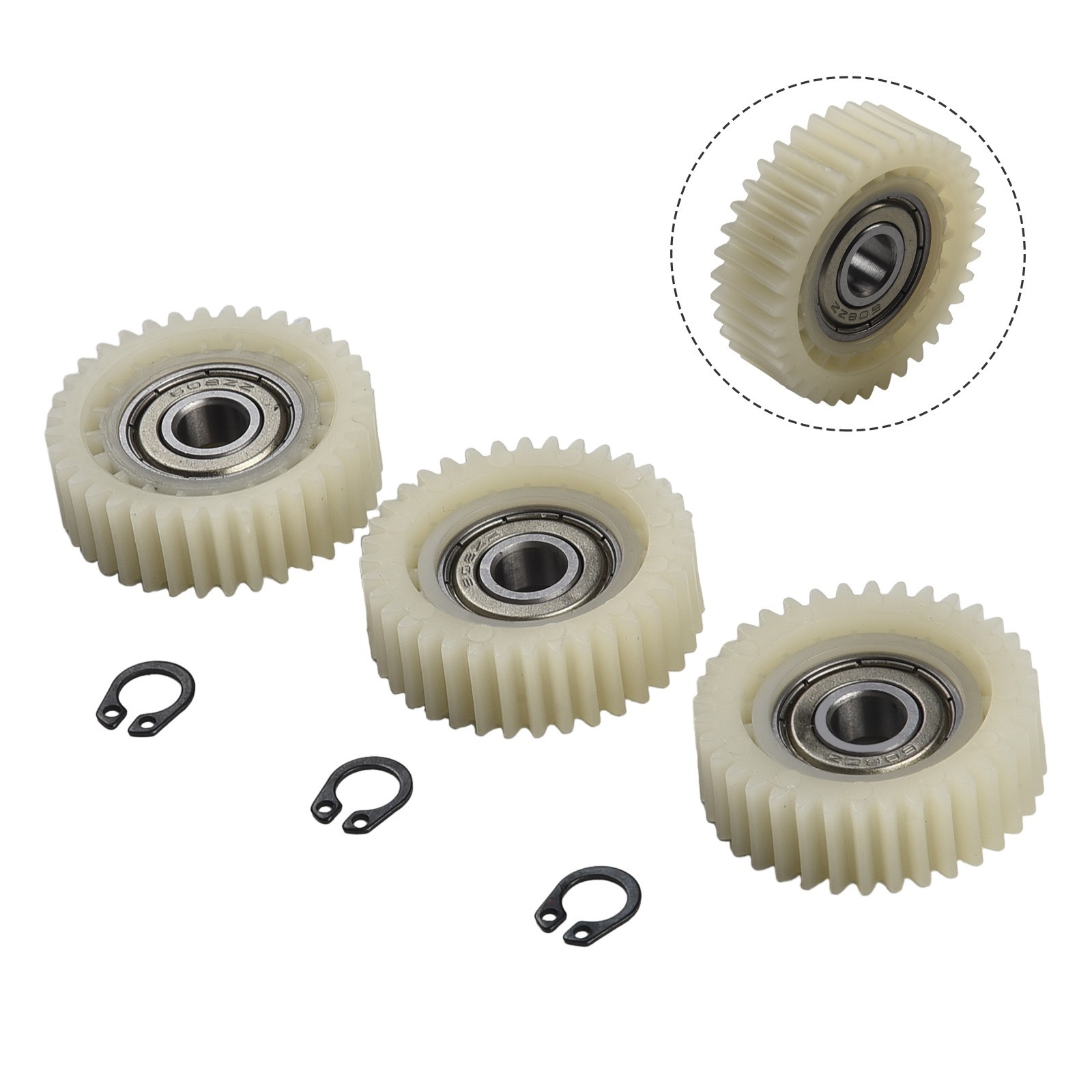 Gears With Bearings Motor Gear 3Pcs E-bike Wheel Nylon+Stainless Steel