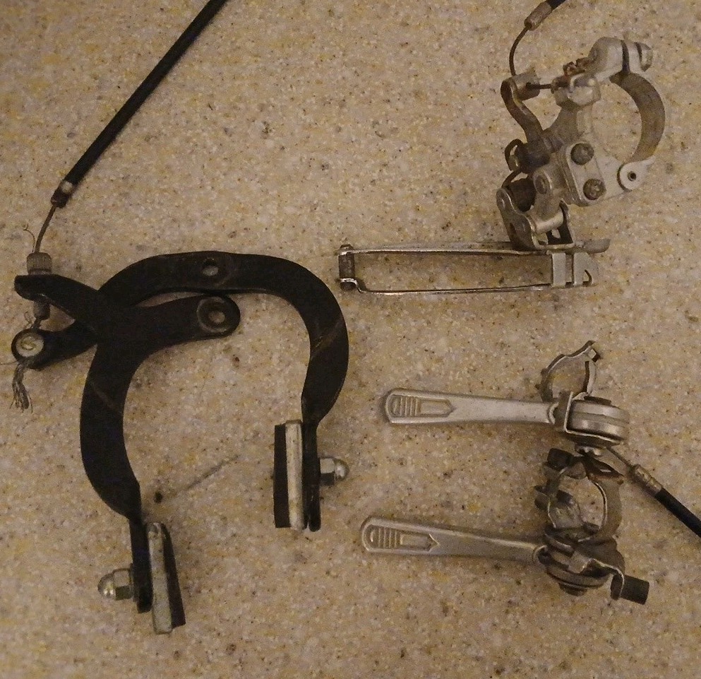 PART LOT SUNTOUR SPIRIT FRONT DERAILLEUR CLAMP-ON 28.6 MM 5, 6, OR 7 SPEED