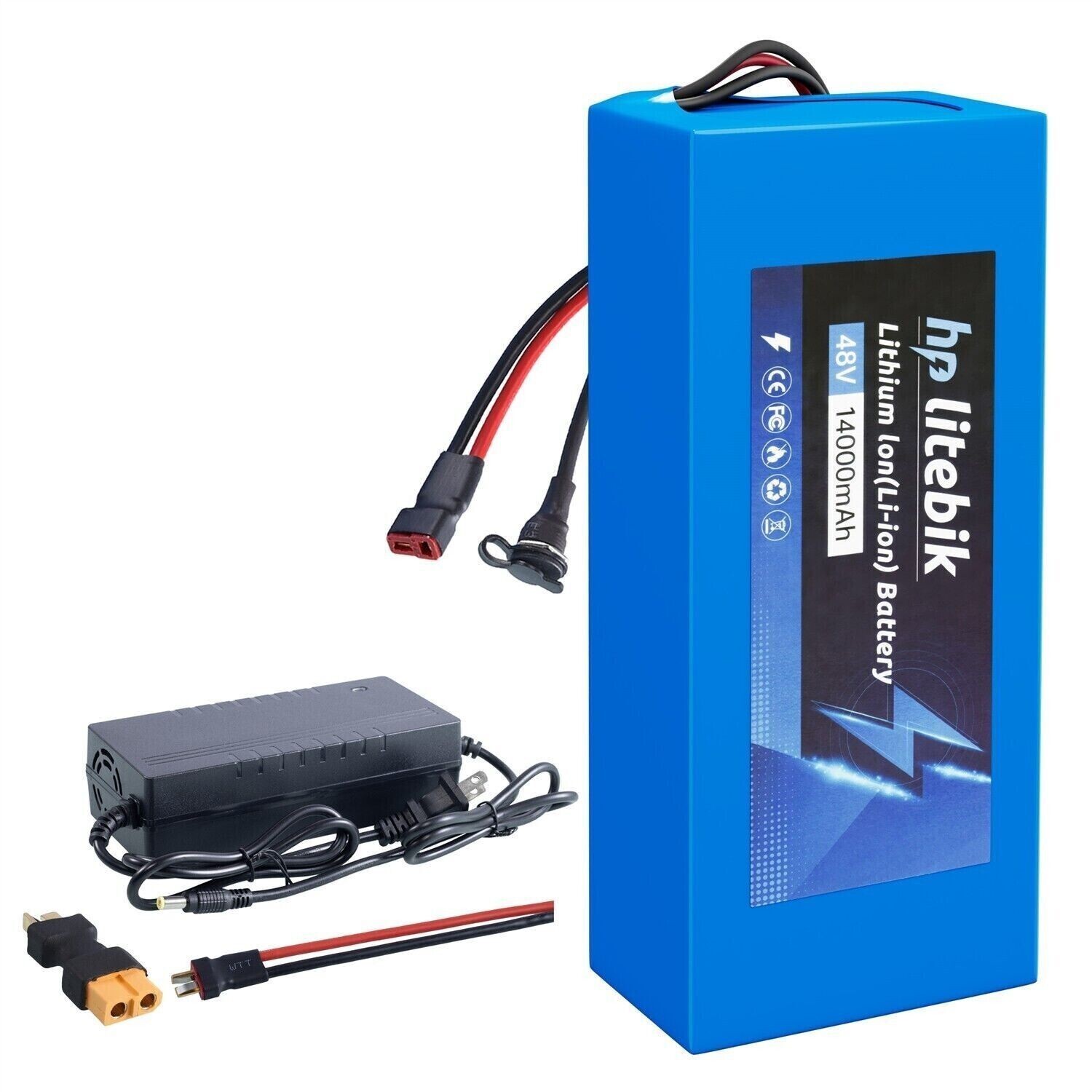 48V 14Ah Lithium Battery For 500W 750W 1000W 1500W E-Bike Electric Bike Motor