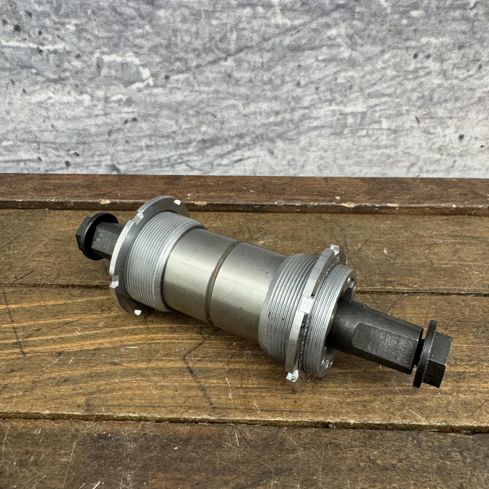 Vintage Kajita Adjustable Bottom Bracket 1.37×24 BSA 119.5mm Square Taper Tandem